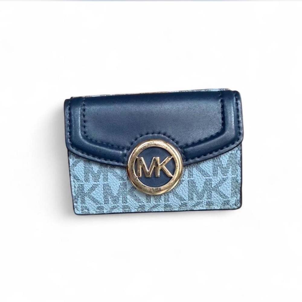 Michael Kors Navy and Silver Wallet